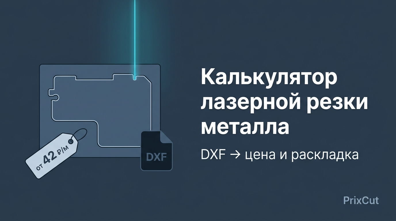 Калькулятор лазерной резки металла: DXF, цена за метр реза и раскладка на листе